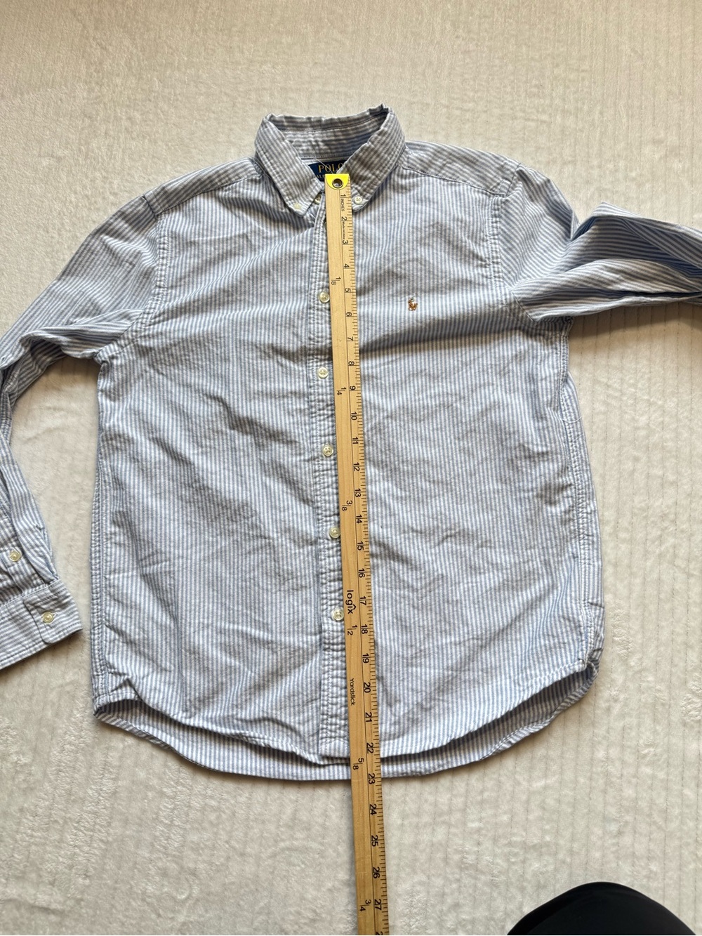 Polo by Ralph Lauren Blue & White Striped Button-Down Shirt - Picture 6 of 10